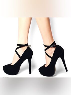 Women's Ankle Strap Platform Pumps Stiletto Party Dress Heel NWOT Size 7